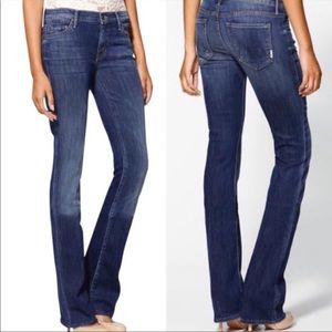 MOTHER Outsider Jeans Deja Vu Bootcut Blue Denim